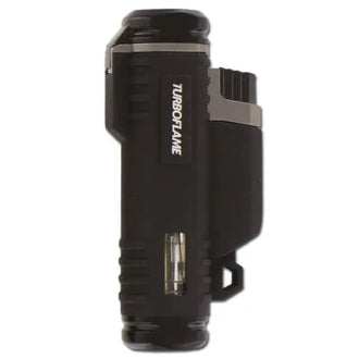 Gasfeuerzeug Pro-Force Turboflame Twin Laser schwarz