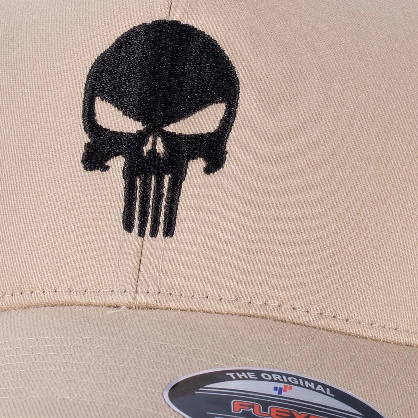 Cap Flexfit Punisher schwarz sand