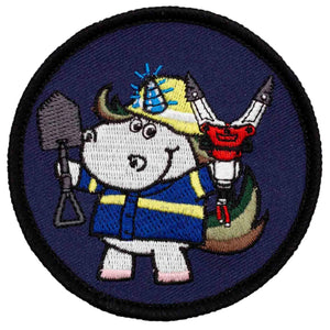 Café Viereck Patch THW Einhorn - ASMC