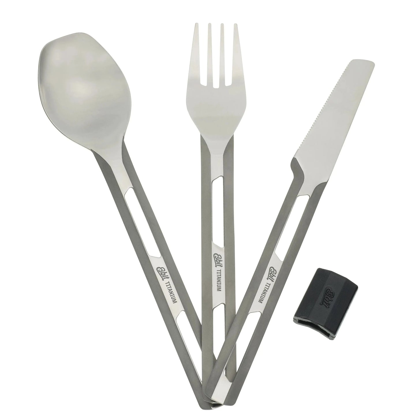 Esbit Esbit Titan Besteck Set dreiteilig mit Silikonmanschette - ASMC