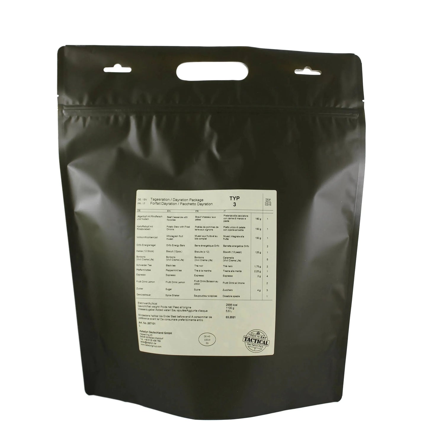 Katadyn Tagesration Day Ration Pack Typ 3 - ASMC