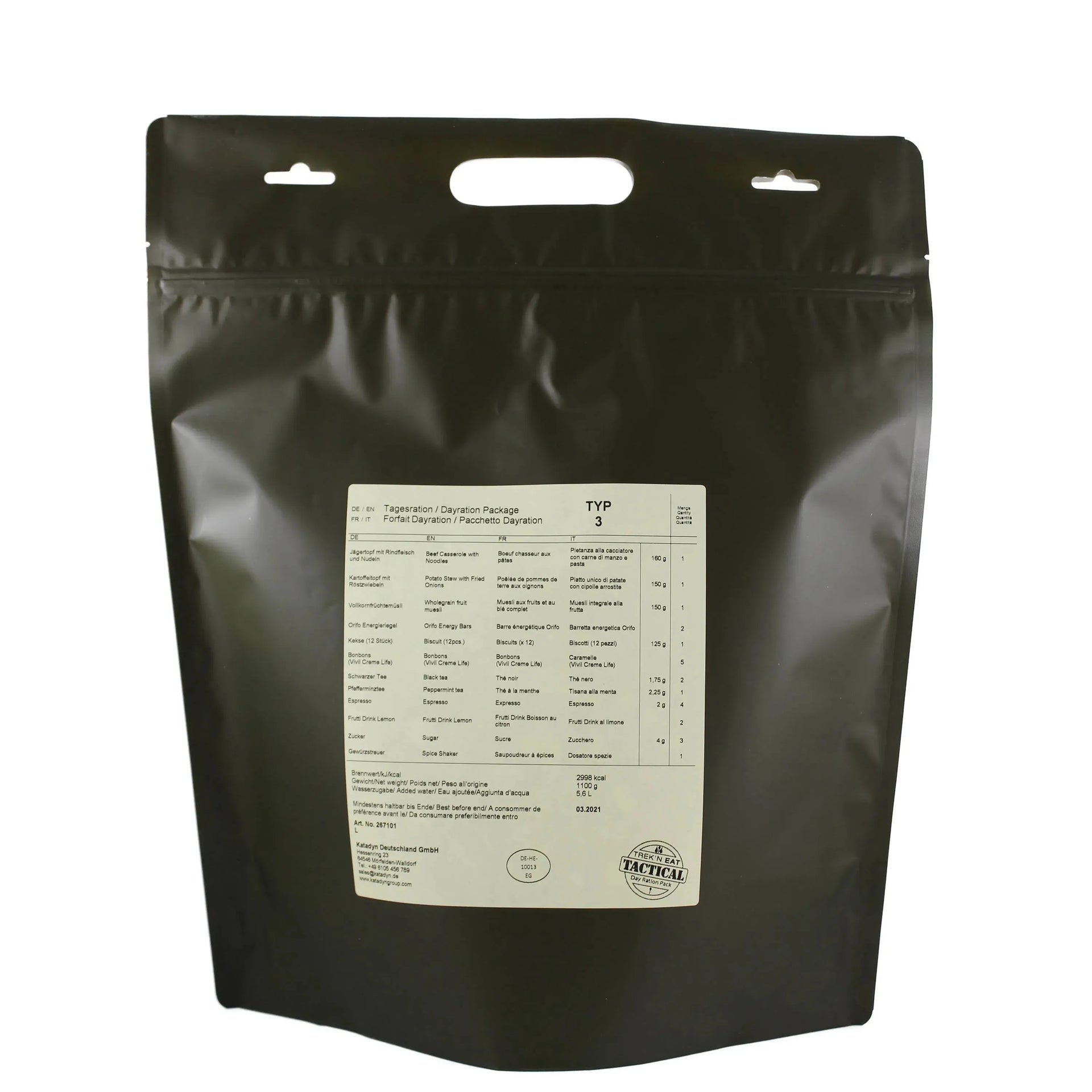 Katadyn Tagesration Day Ration Pack Typ 3 - ASMC