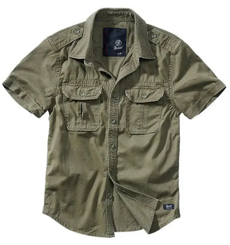 T-shirt korte mouw - Olijf groen T-shirt korte mouw - Olijf groen
