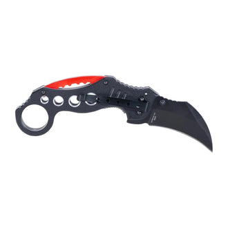 Taschenmesser Karambit Red Circle rot schwarz