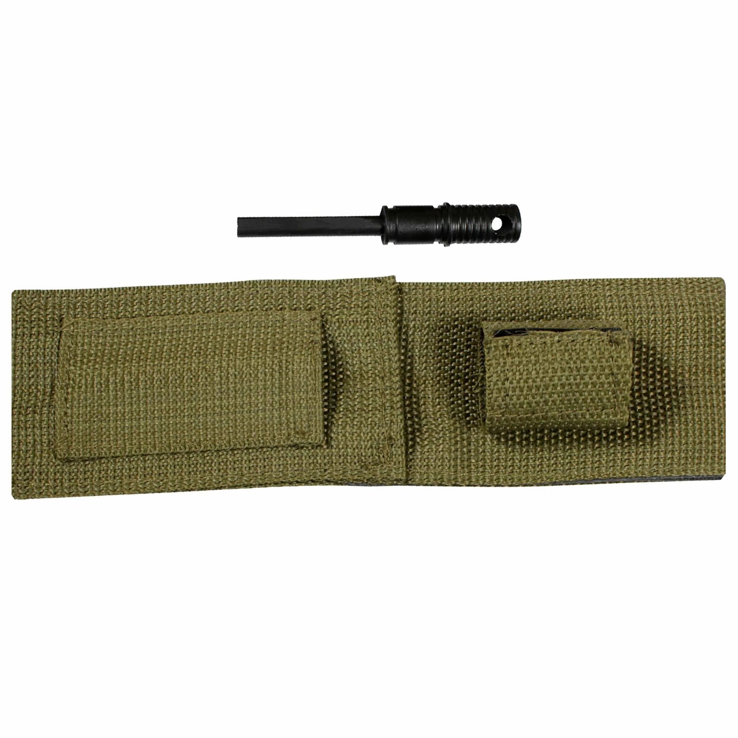 Messer Fallschirmleine mit Feuerstarter oliv