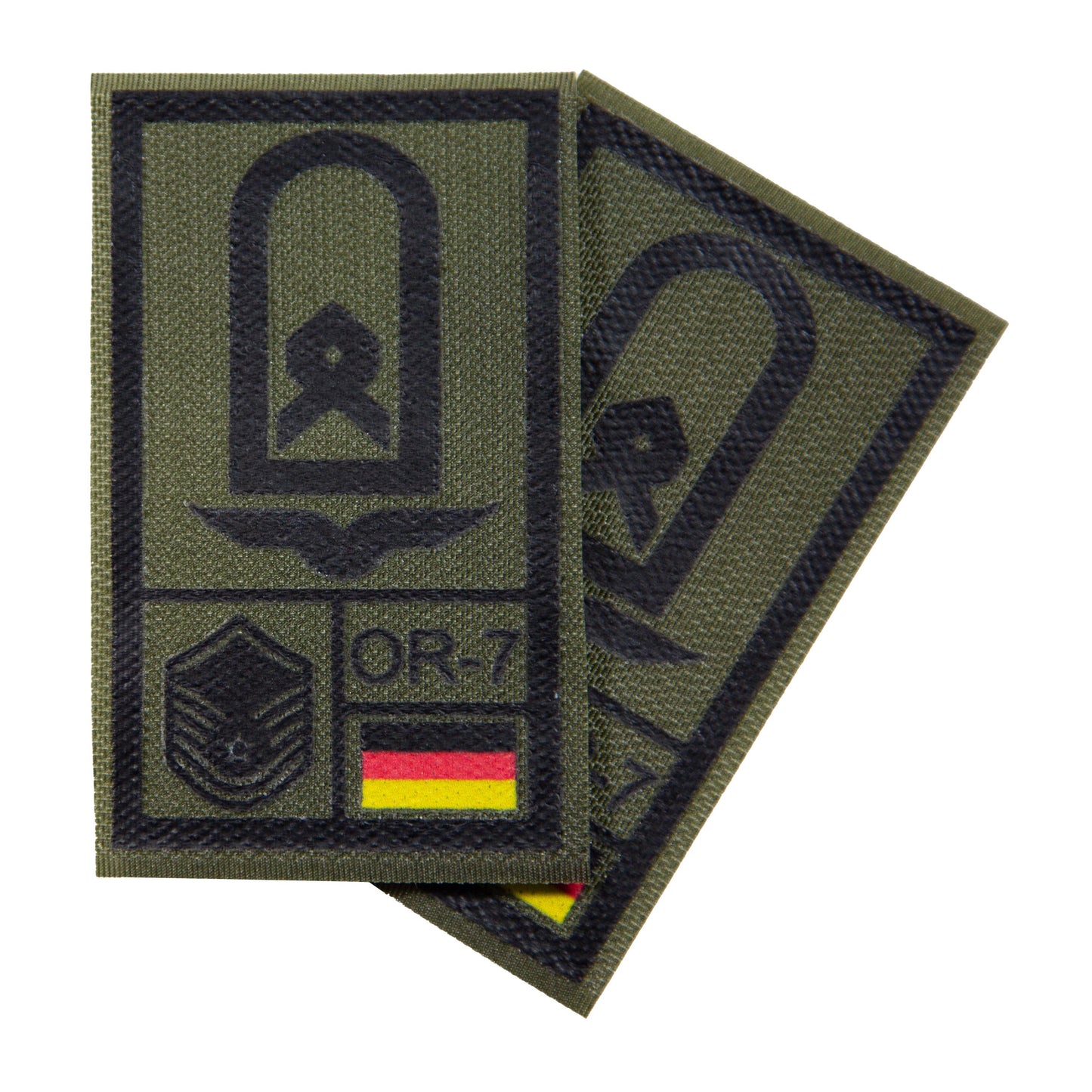 BW Rangabzeichen International bedruckt Luftwaffe Klett für KBS SK