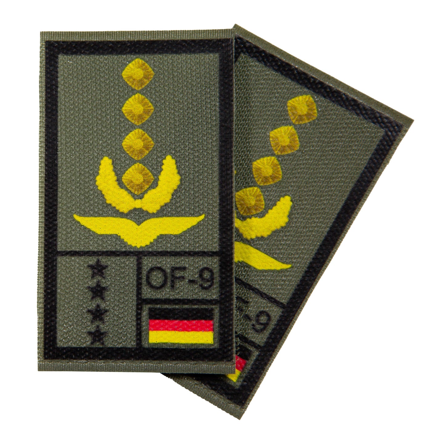 BW Rangabzeichen International bedruckt Luftwaffe Klett für KBS SK