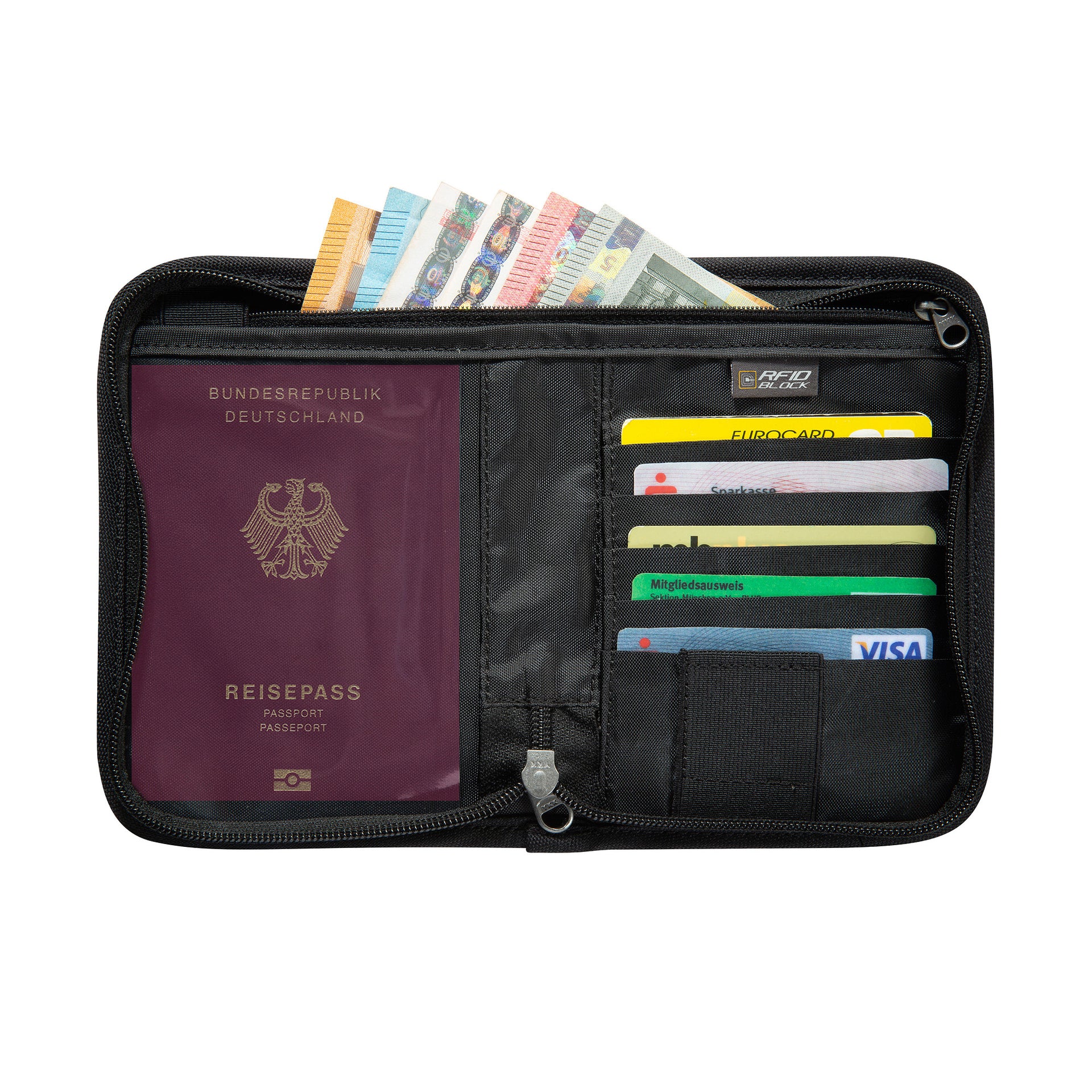 Reisebörse Travel Zip M RFID Block