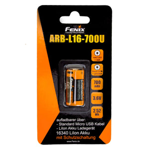 Fenix Li-Ionen Akku 16340 ARB-L16-70 - ASMC