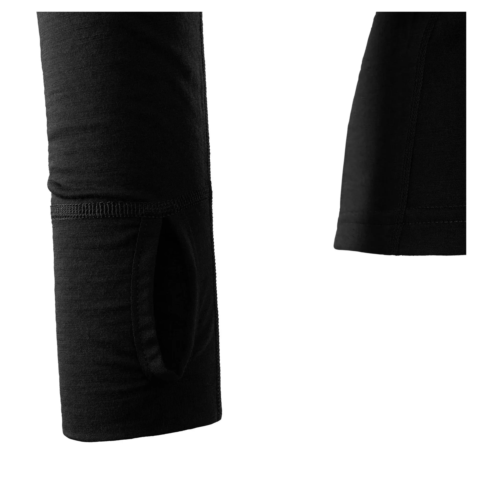 Aclima Aclima Pullover LightWool Zip Shirt jet black - ASMC