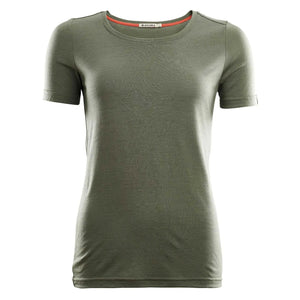 Aclima Aclima T-Shirt LightWool Round Neck ranger green Frauen - ASMC