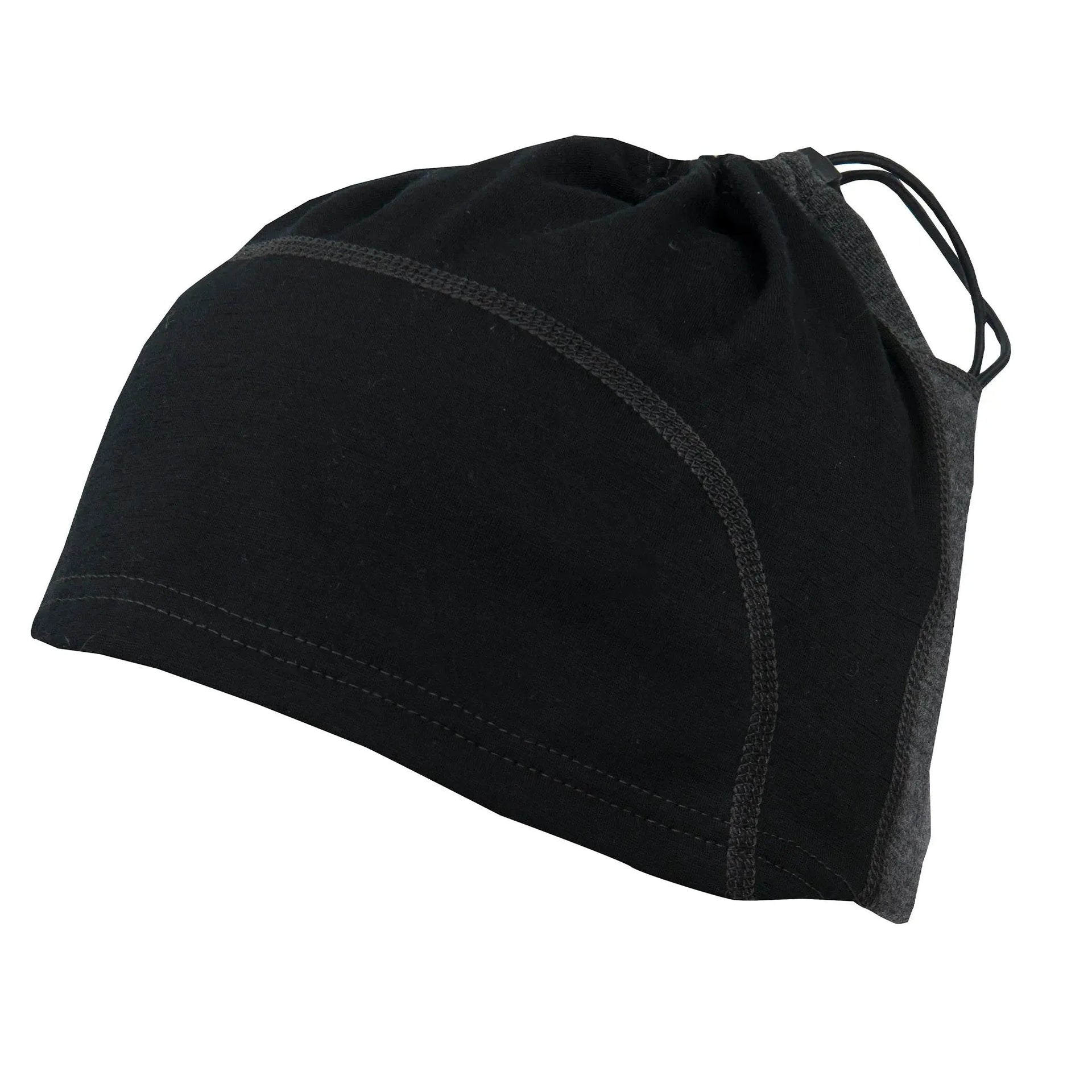 Aclima Aclima Beanie LightWool Multifunction jet black marengo - ASMC