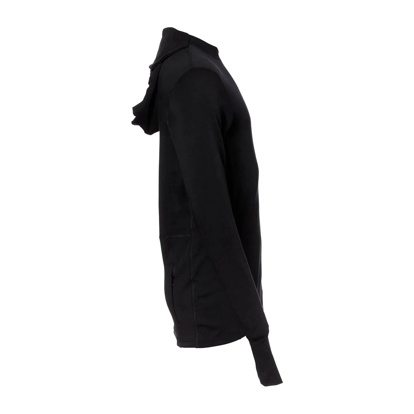 Hoodie WarmWool Sweater jet black