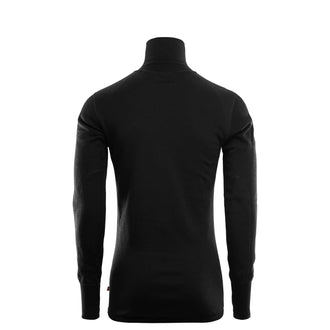 Pullover DoubleWool Polo Zip jet black
