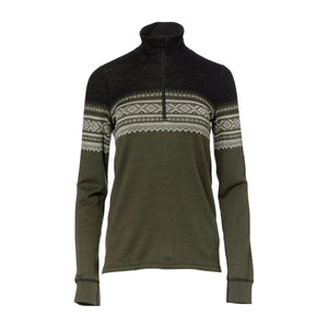 Aclima Pullover DesignWool Marius Mock Neck Zip nordmarka Frauen - ASMC