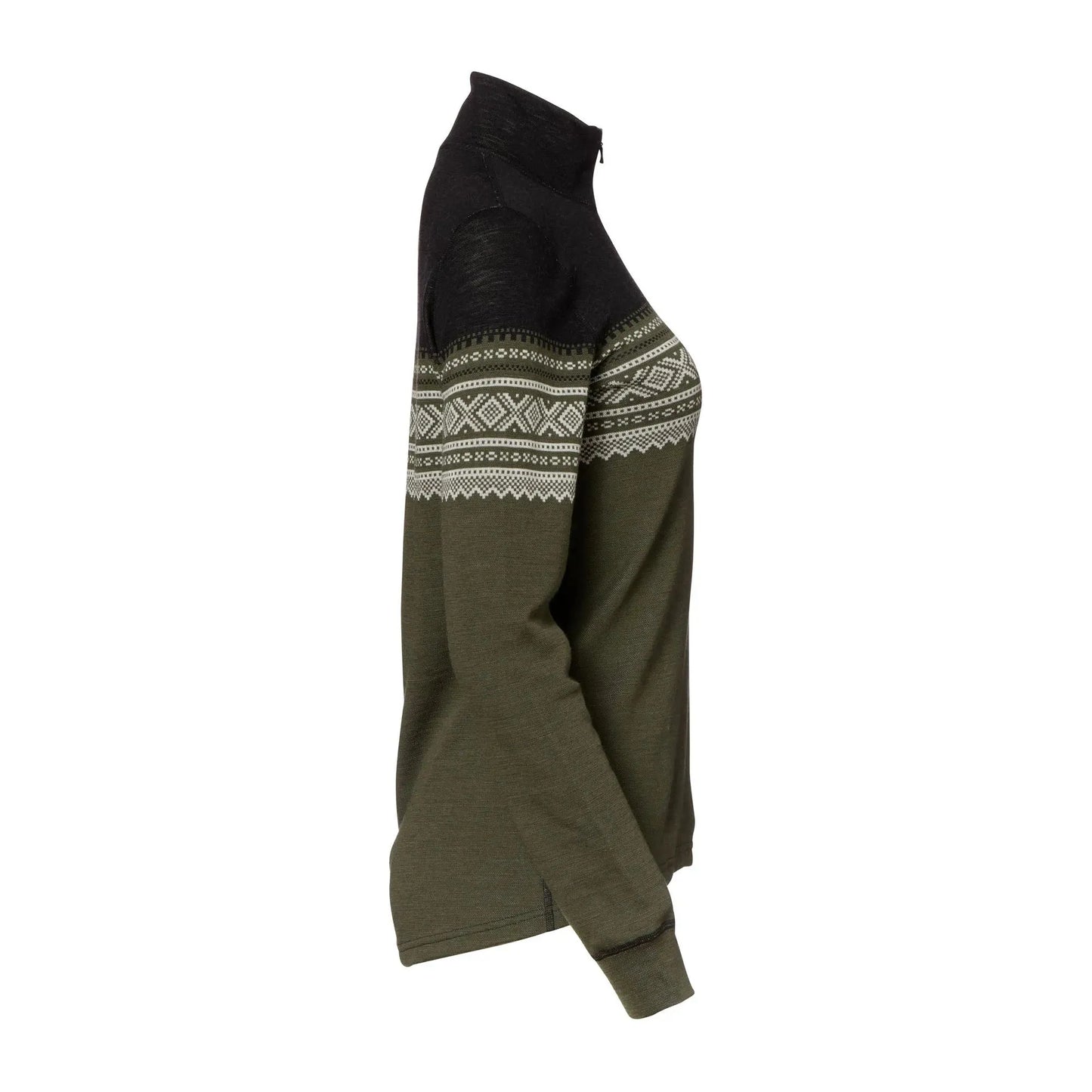 Aclima Pullover DesignWool Marius Mock Neck Zip nordmarka Frauen - ASMC