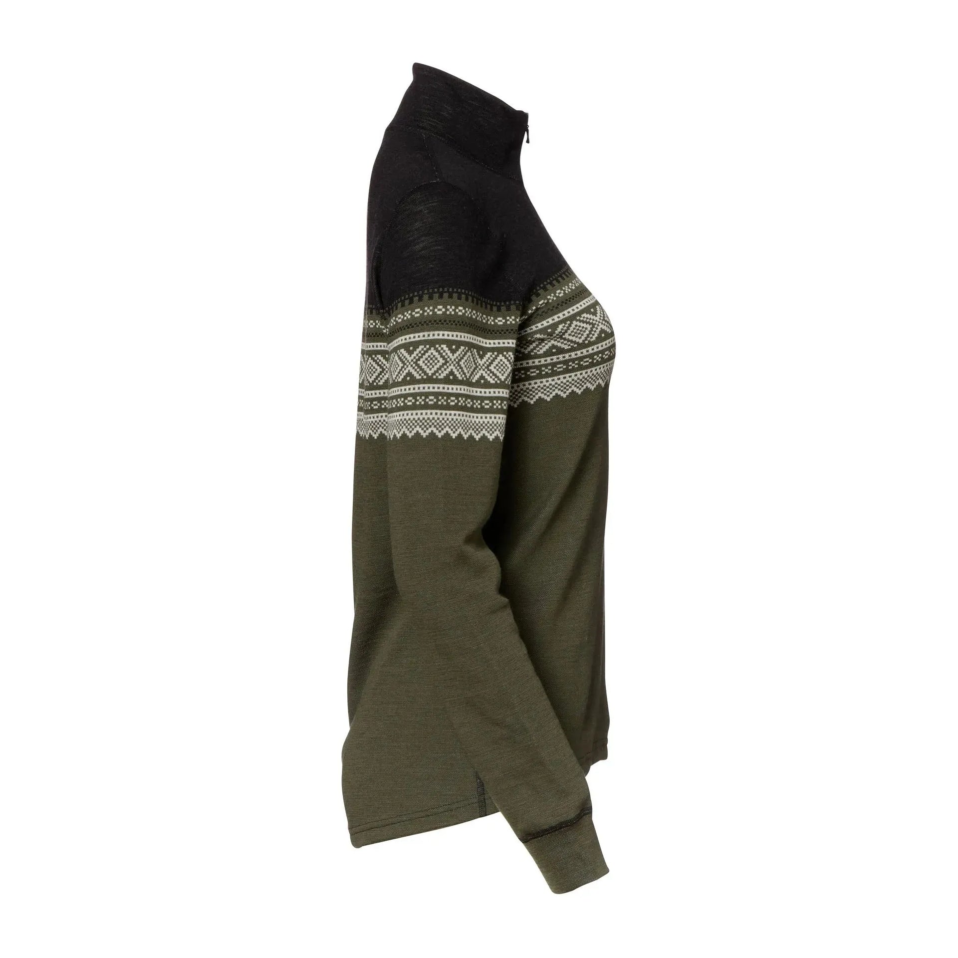 Aclima Pullover DesignWool Marius Mock Neck Zip nordmarka Frauen - ASMC