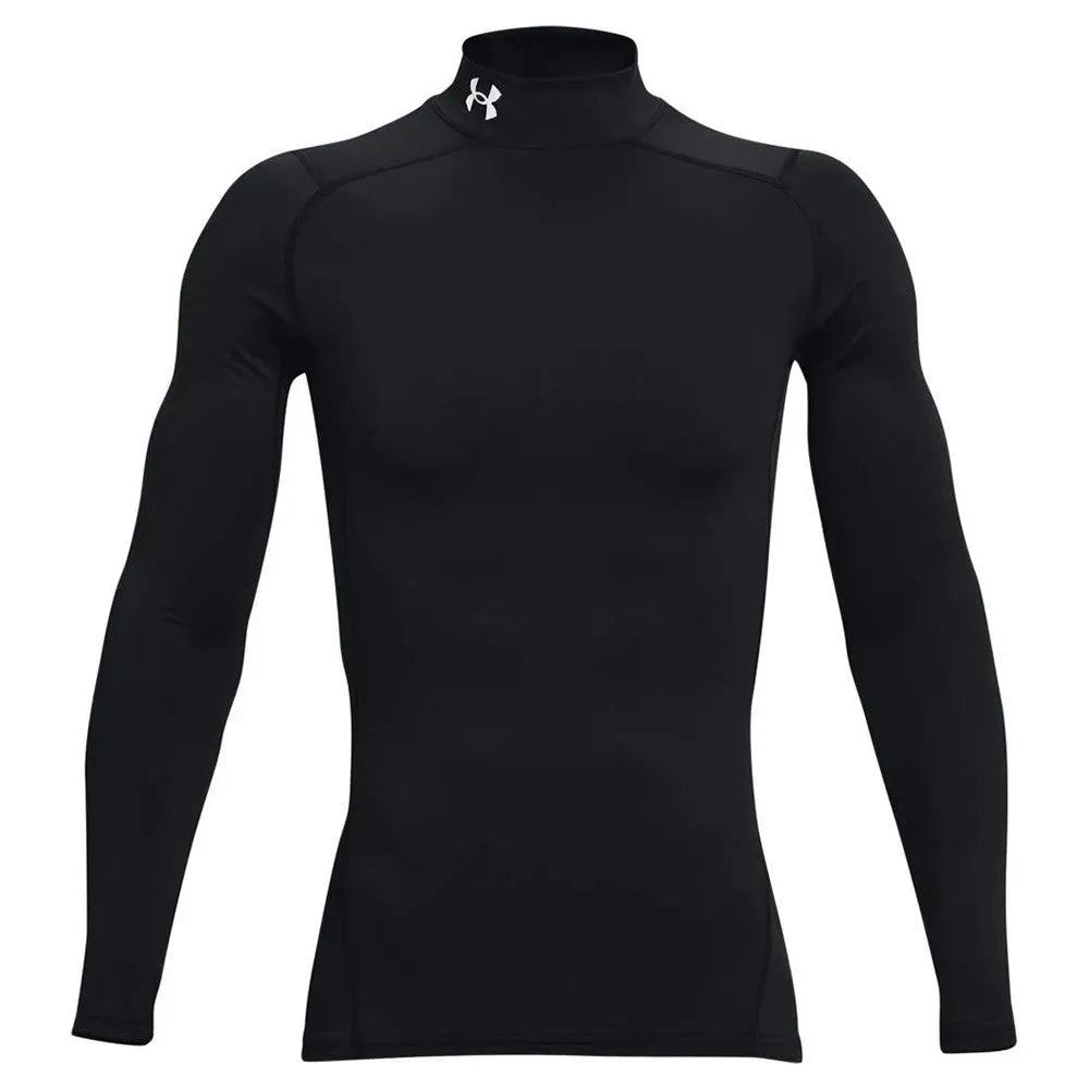 Shirt ColdGear Compression Mock Logo schwarz