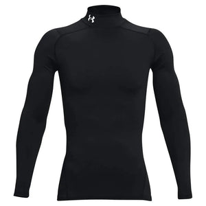 Shirt ColdGear Compression Mock Logo schwarz