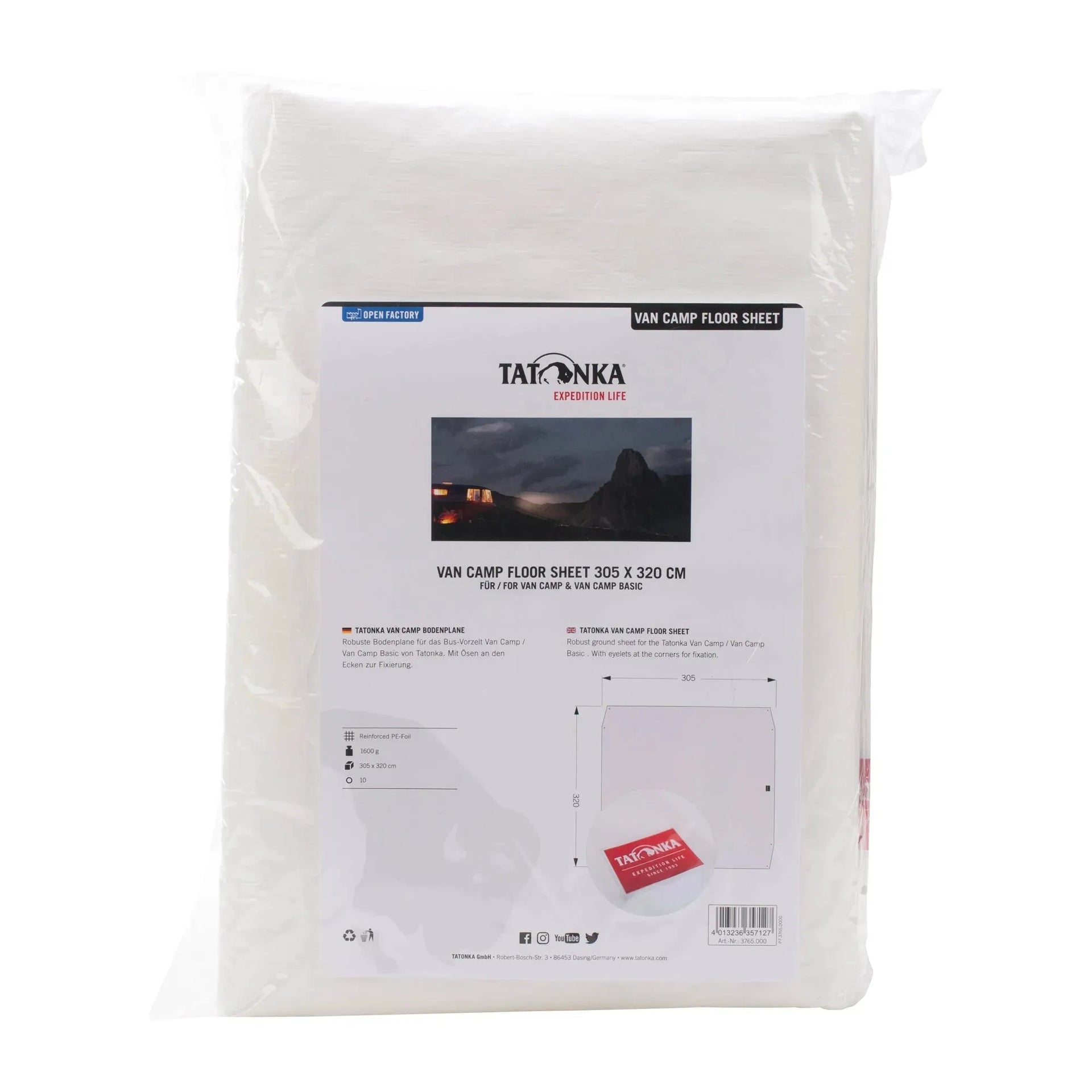 Tatonka Zeltunterlage Van Camp Floor Sheet 305 x 320 cm - ASMC