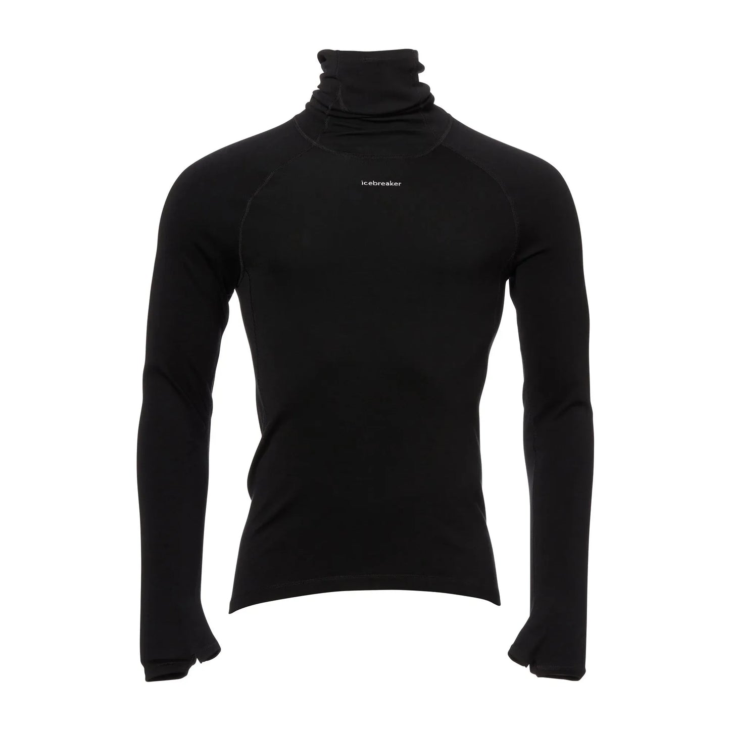 Icebreaker Icebreaker Langarmshirt Roll Neck Merino Männer schwarz - ASMC