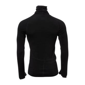 Langarmshirt Roll Neck Merino Männer schwarz