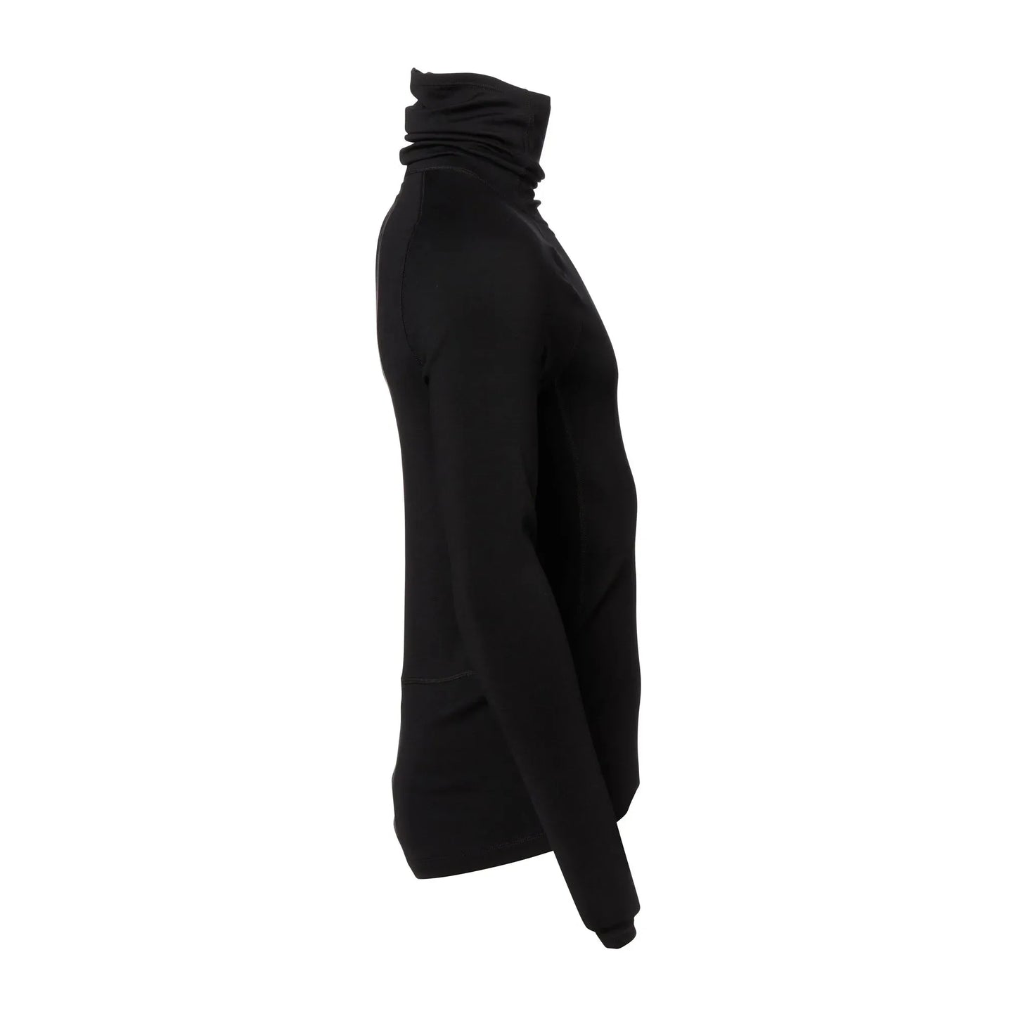 Icebreaker Icebreaker Langarmshirt Roll Neck Merino Männer schwarz - ASMC