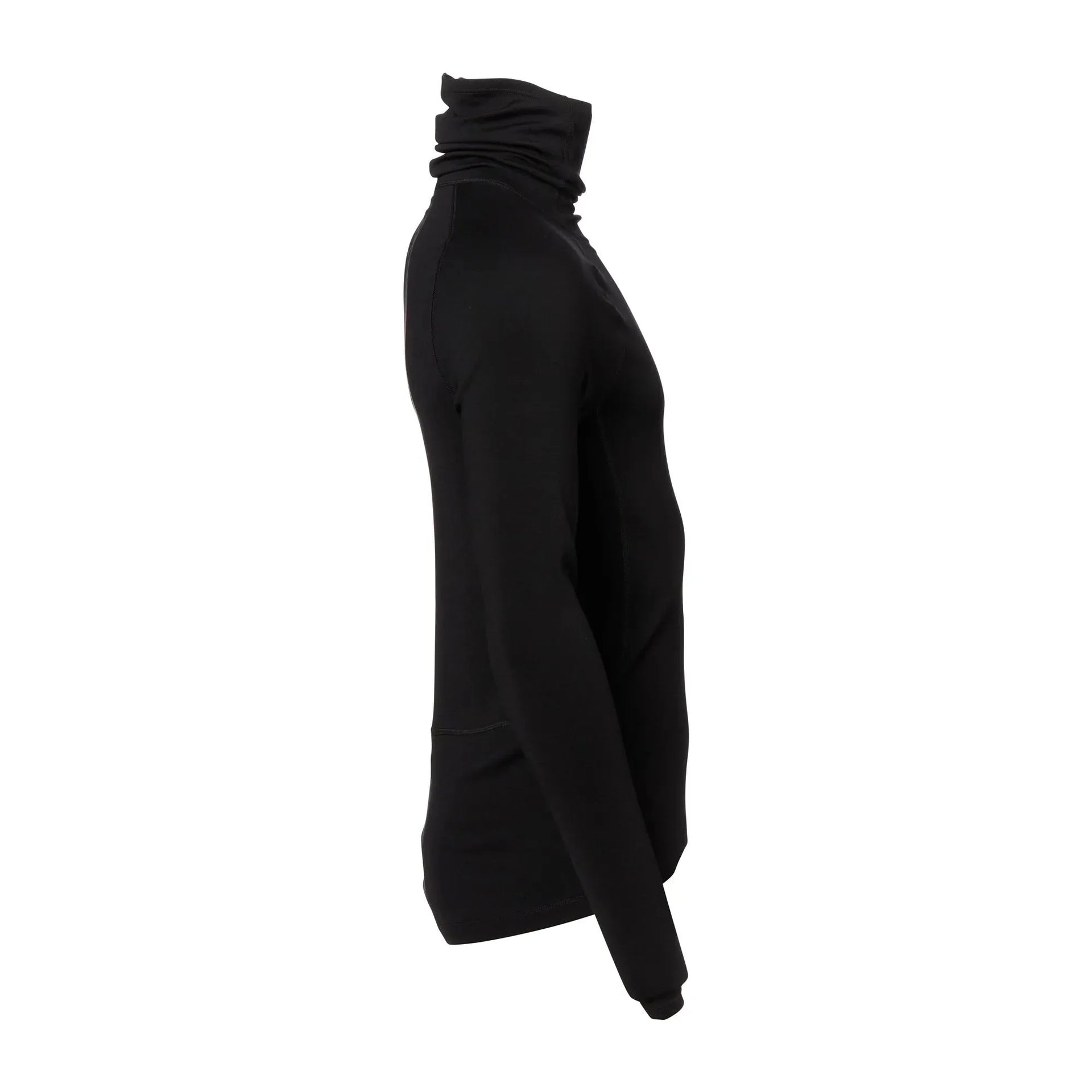 Icebreaker Icebreaker Langarmshirt Roll Neck Merino Männer schwarz - ASMC