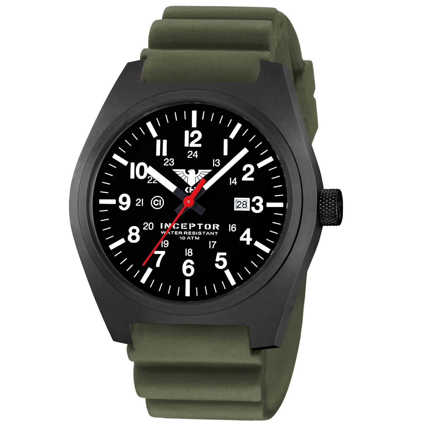 Armbanduhr Inceptor Black Steel Diverband