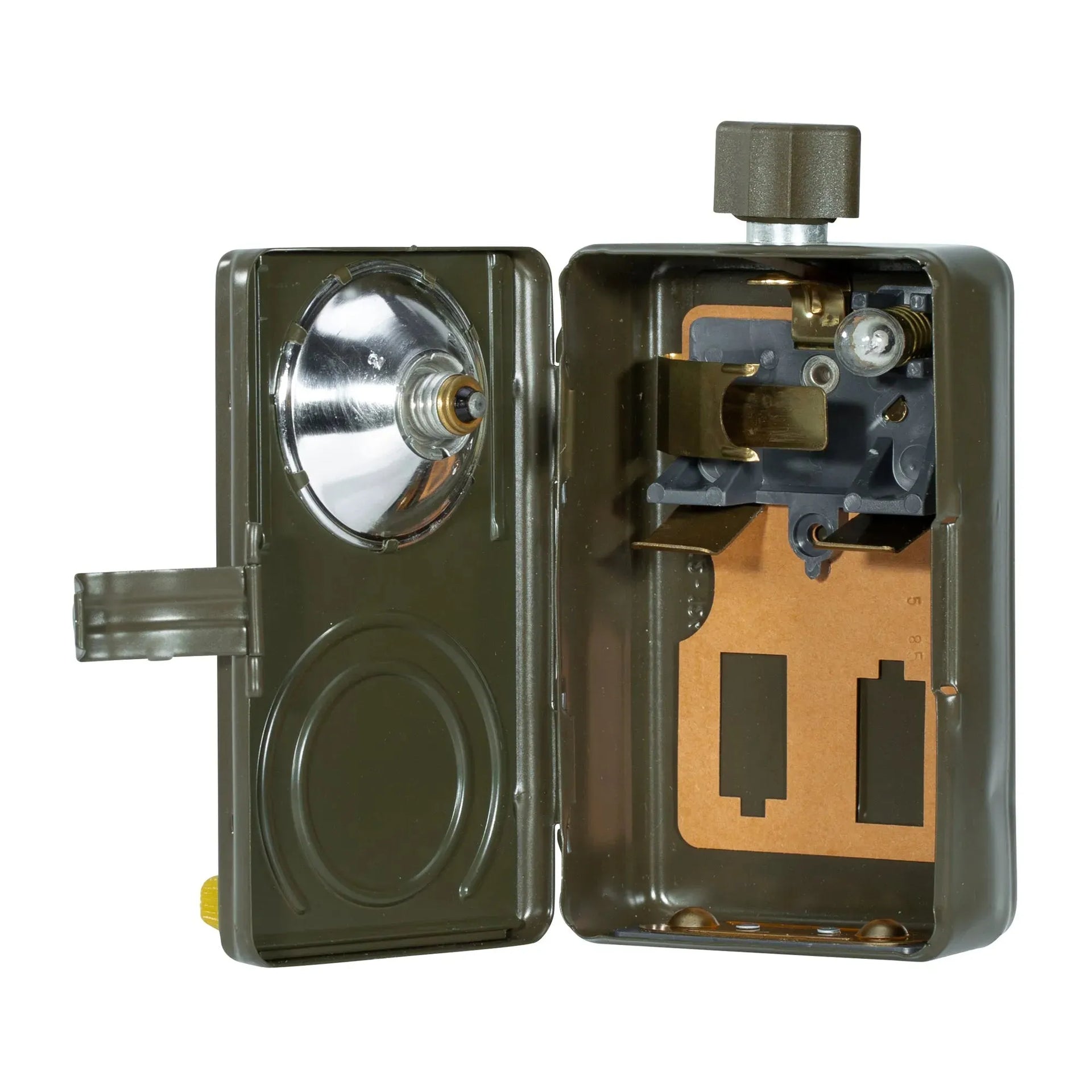 Bundeswehr Original BW Taschenlampe zweifarbig oliv gebraucht - ASMC
