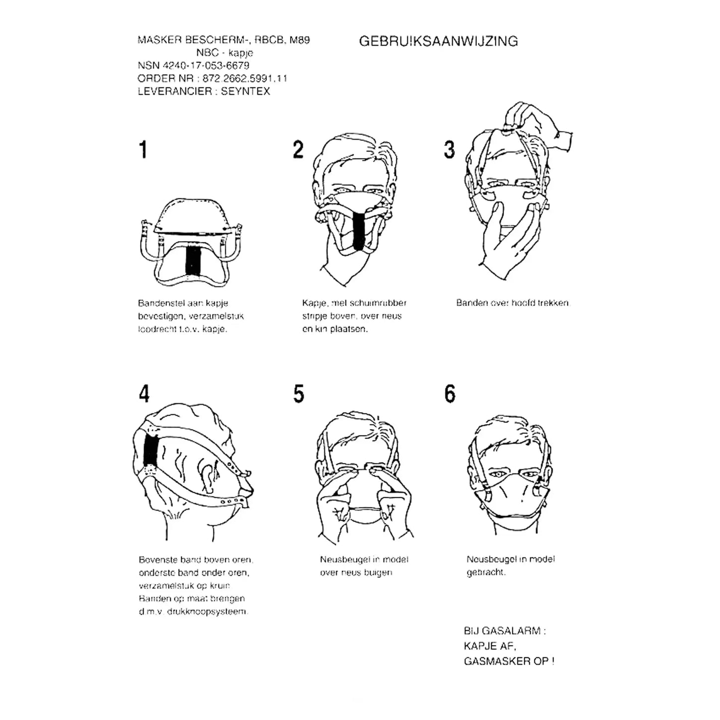 Holländische Armee Holländische NBC Schutzmaske - ASMC