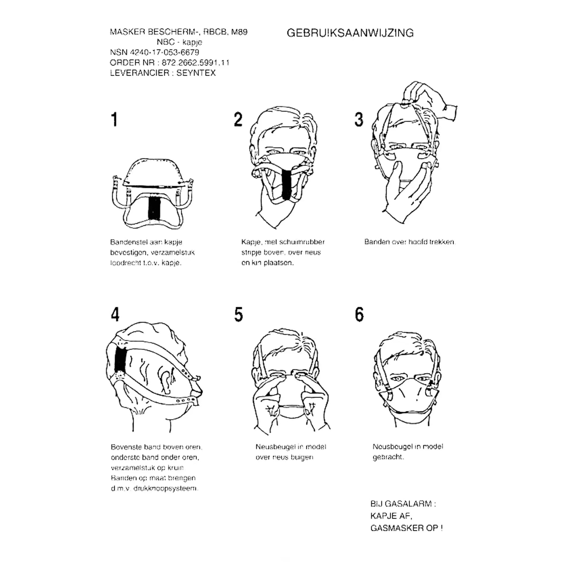 Holländische Armee Holländische NBC Schutzmaske - ASMC