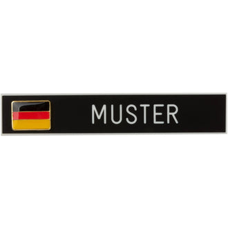 Namensschild Kunststoff Deutschlandfahne