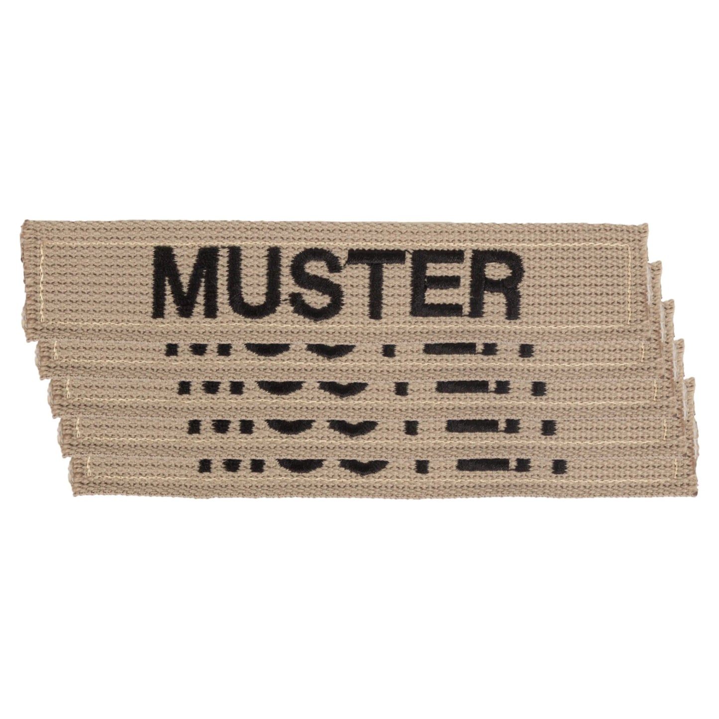 Namensbänder 5er Set Khaki