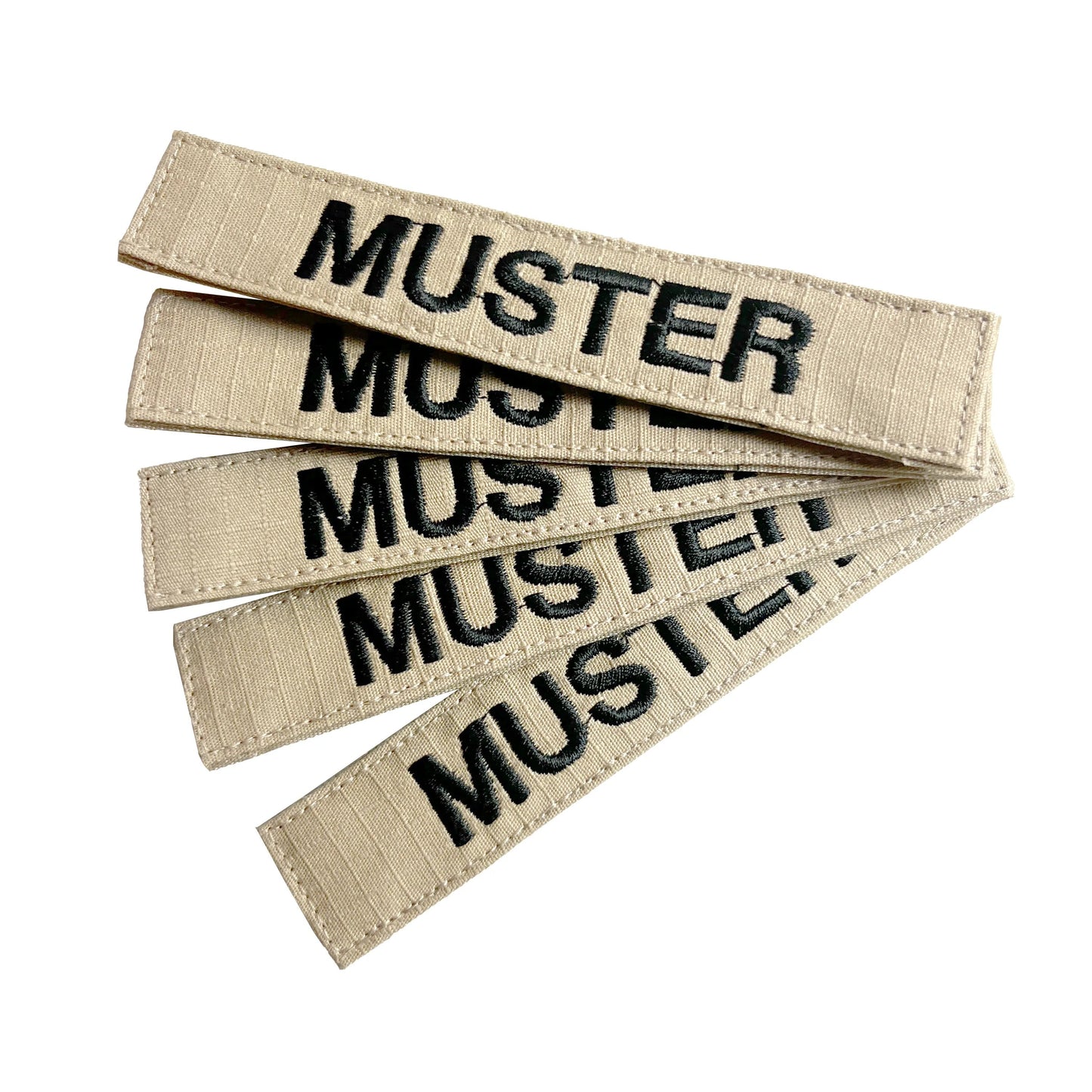 Namensbänder 5er Set Khaki