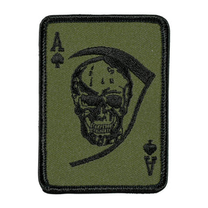 Fritzsch Abzeichen US Textil Death Ace oliv - ASMC