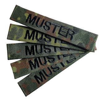 Namensbänder 5er Set Flecktarn