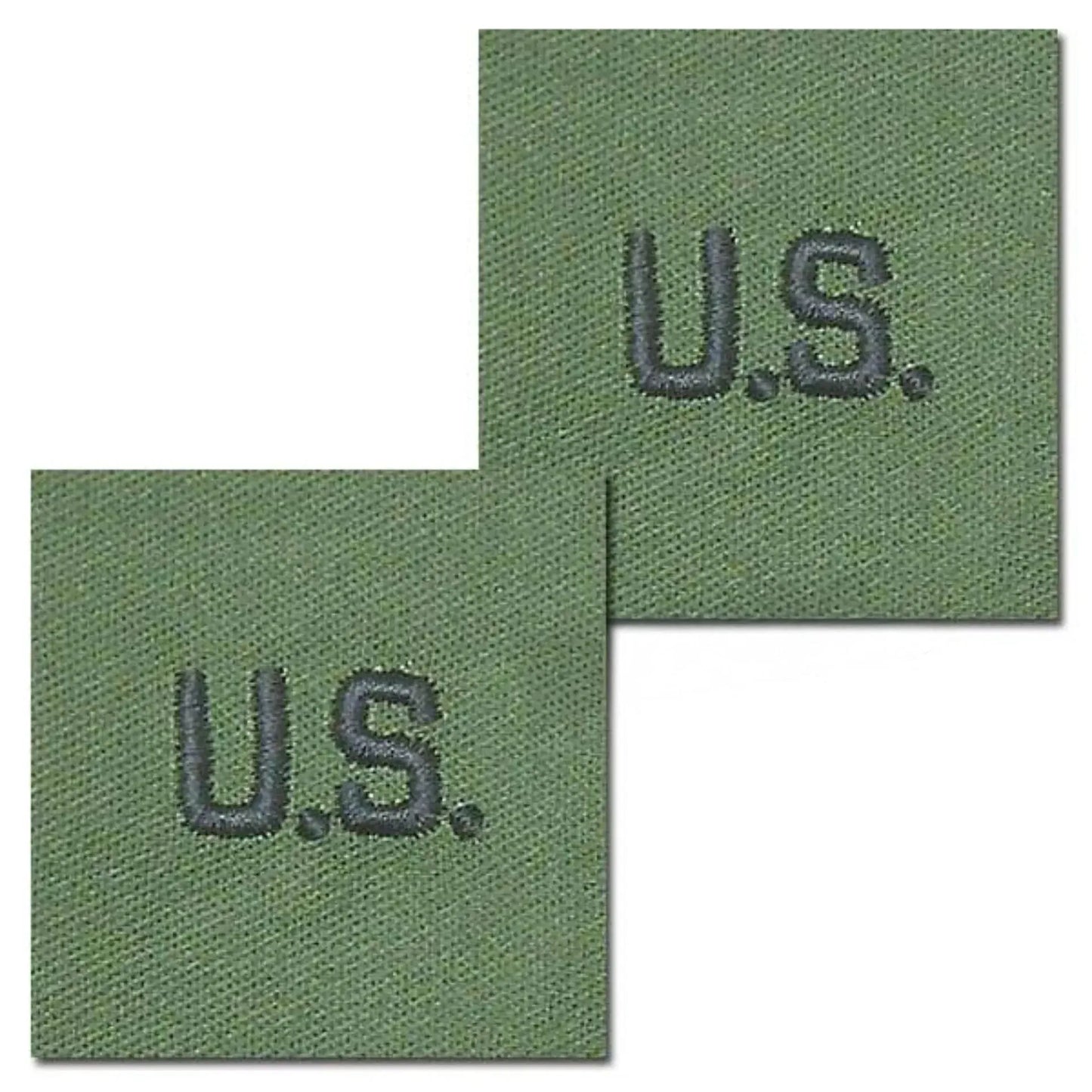Abzeichen US Letters oliv Textil