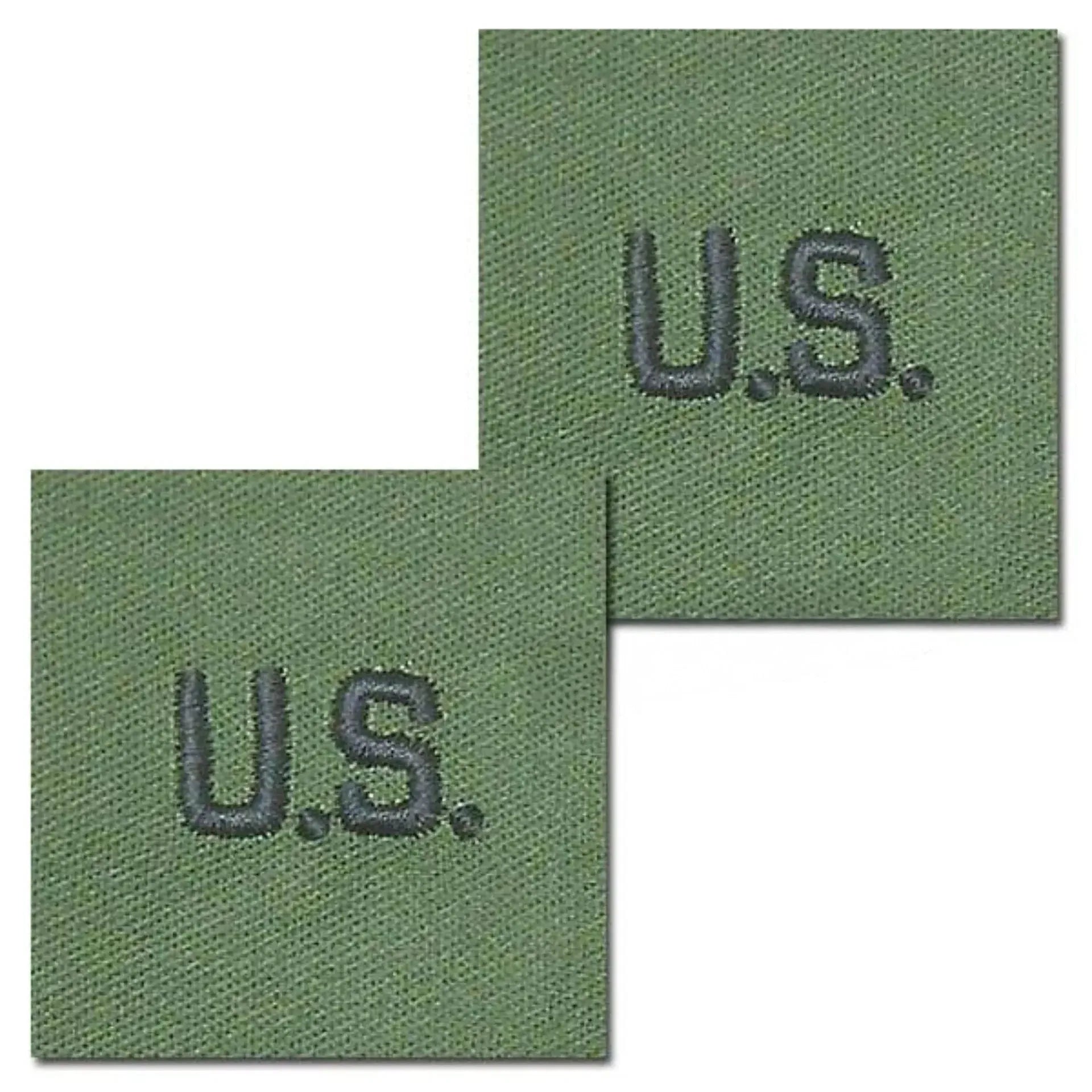 Abzeichen US Letters oliv Textil