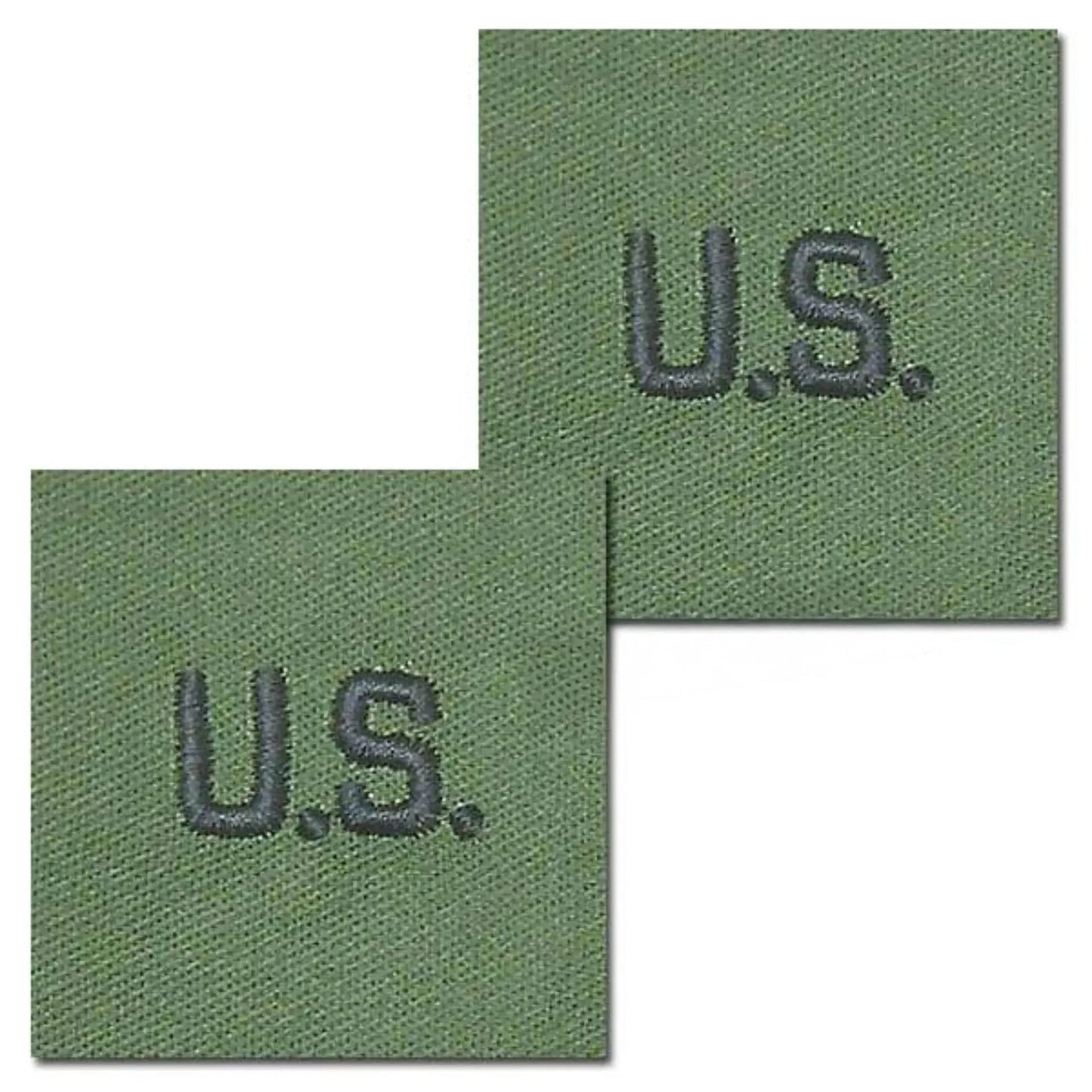 Abzeichen US Letters oliv Textil