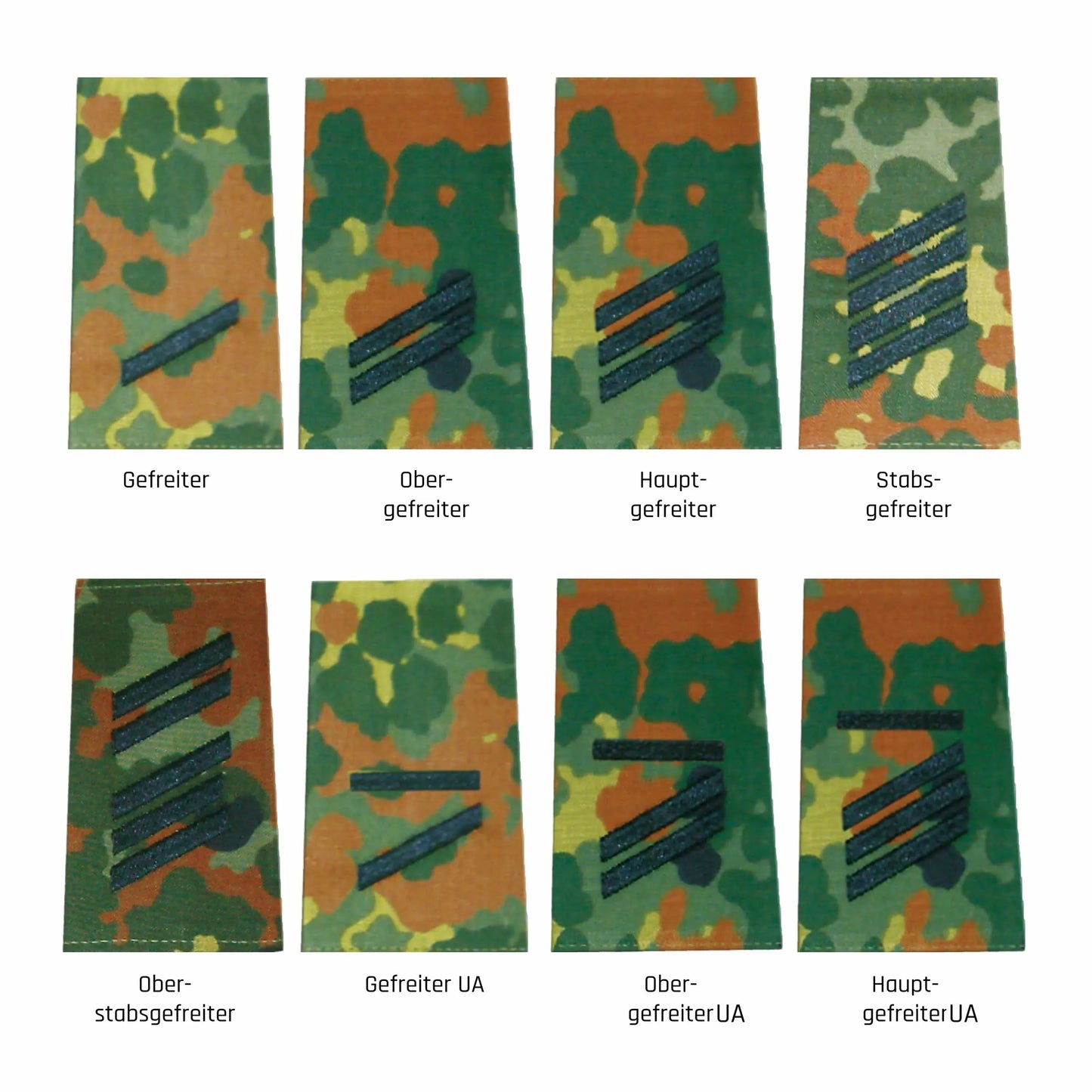 Diverse BW Rangabzeichen Heer Flecktarn - ASMC