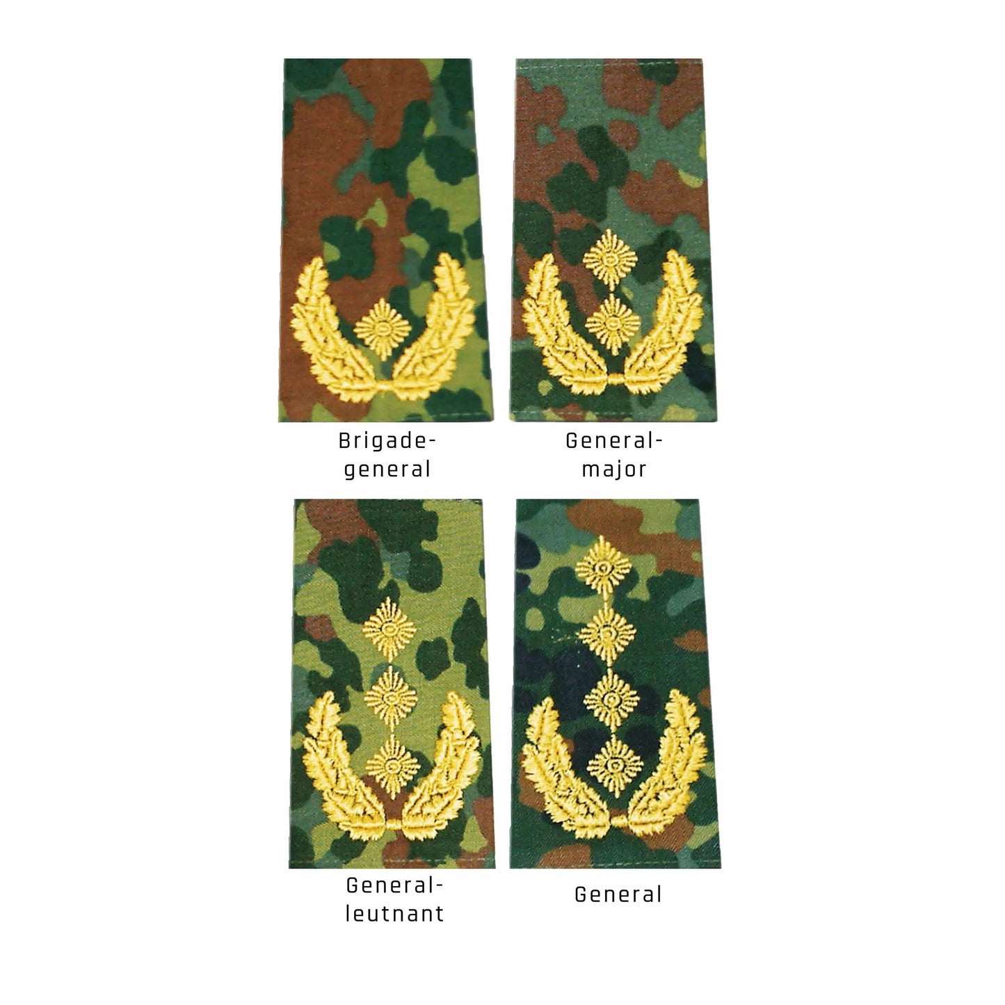 Diverse BW Rangabzeichen Heer Flecktarn - ASMC