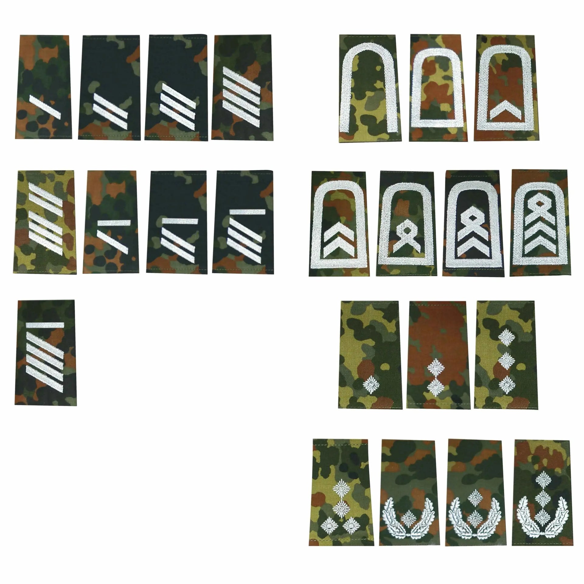 Diverse BW Rangabzeichen Heer Flecktarn - ASMC