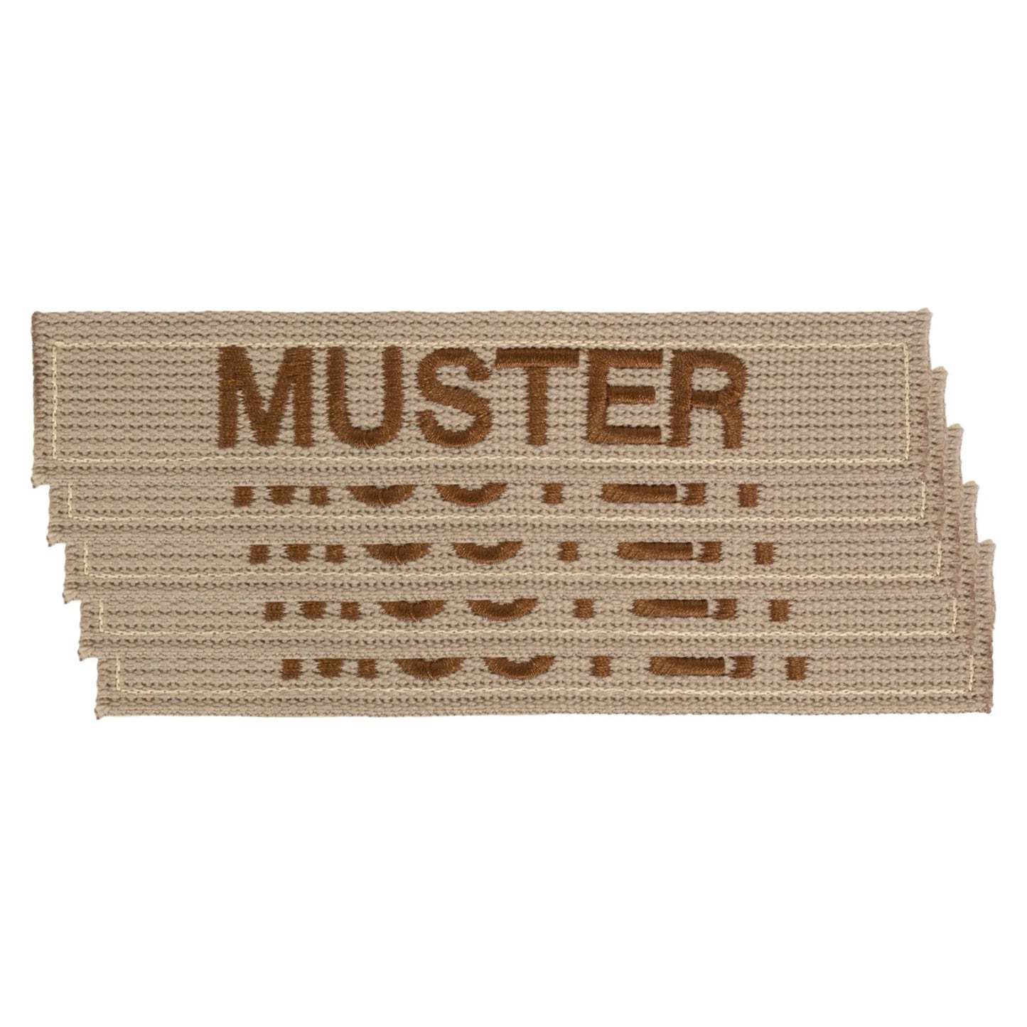 Namensbänder 5er Set Khaki