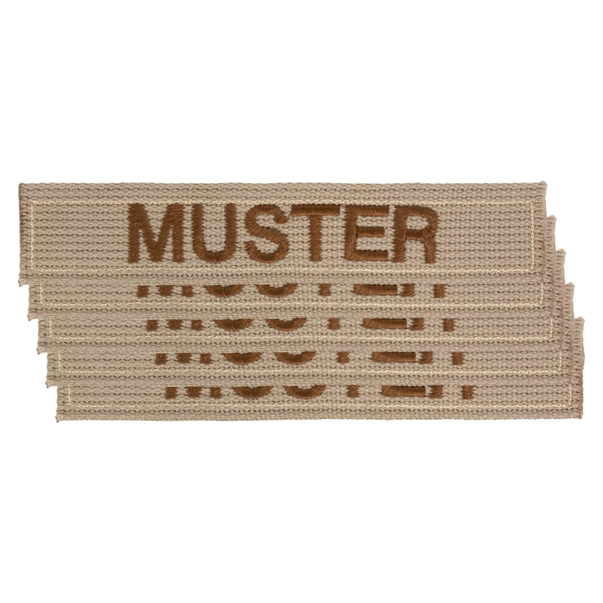 Namensbänder 5er Set Khaki