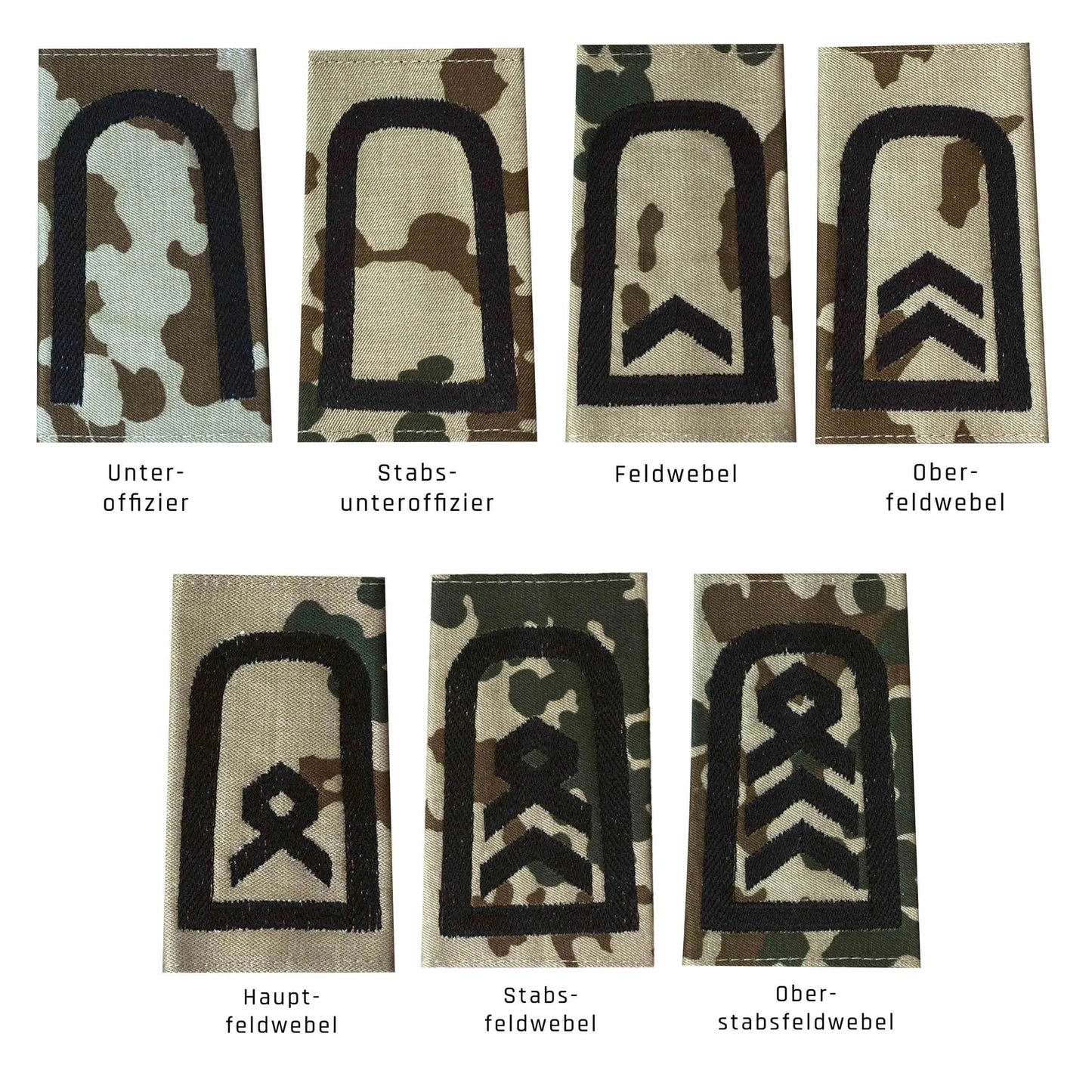 Diverse BW Rangabzeichen Heer Tropen - ASMC