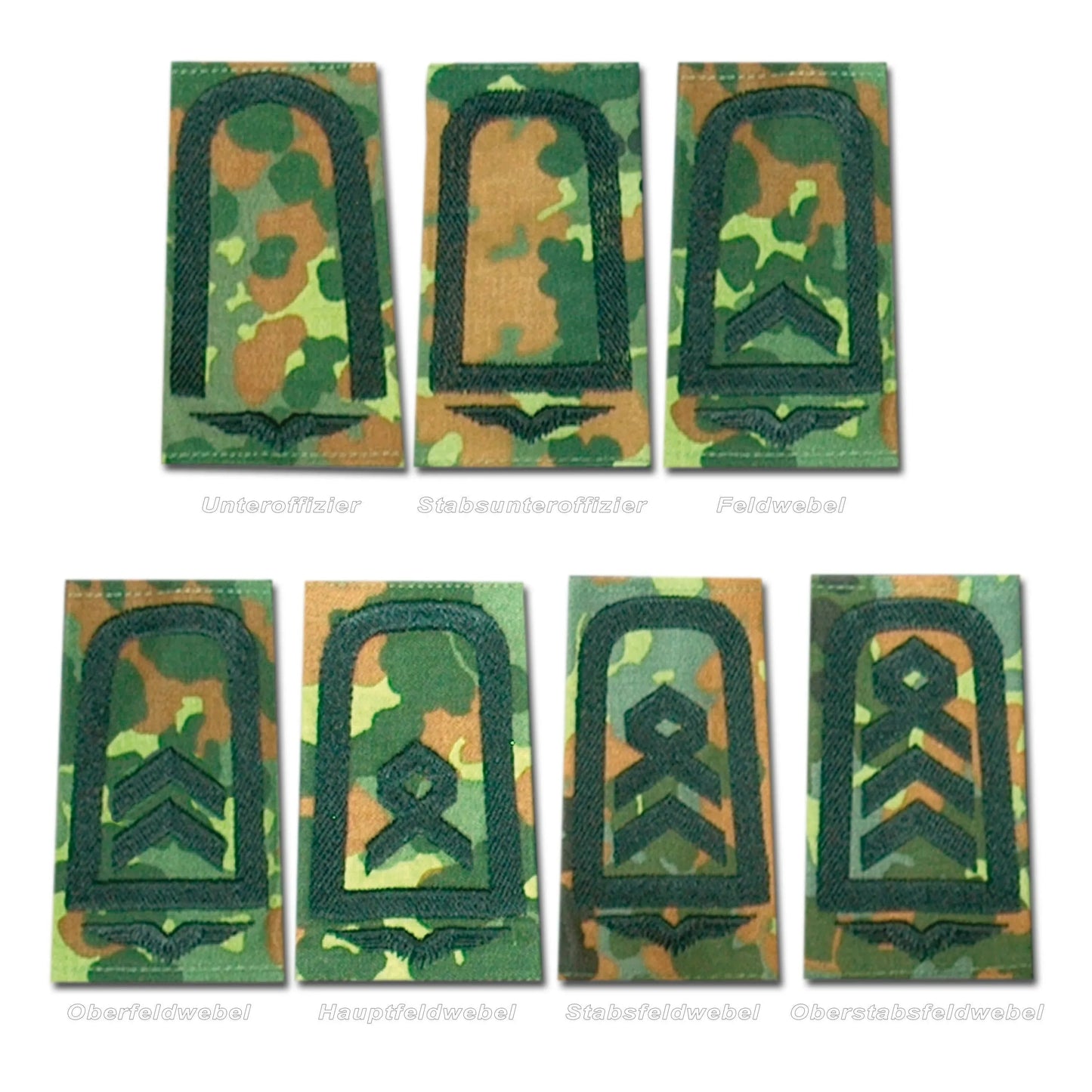 Diverse BW Rangabzeichen Luftwaffe Flecktarn - ASMC