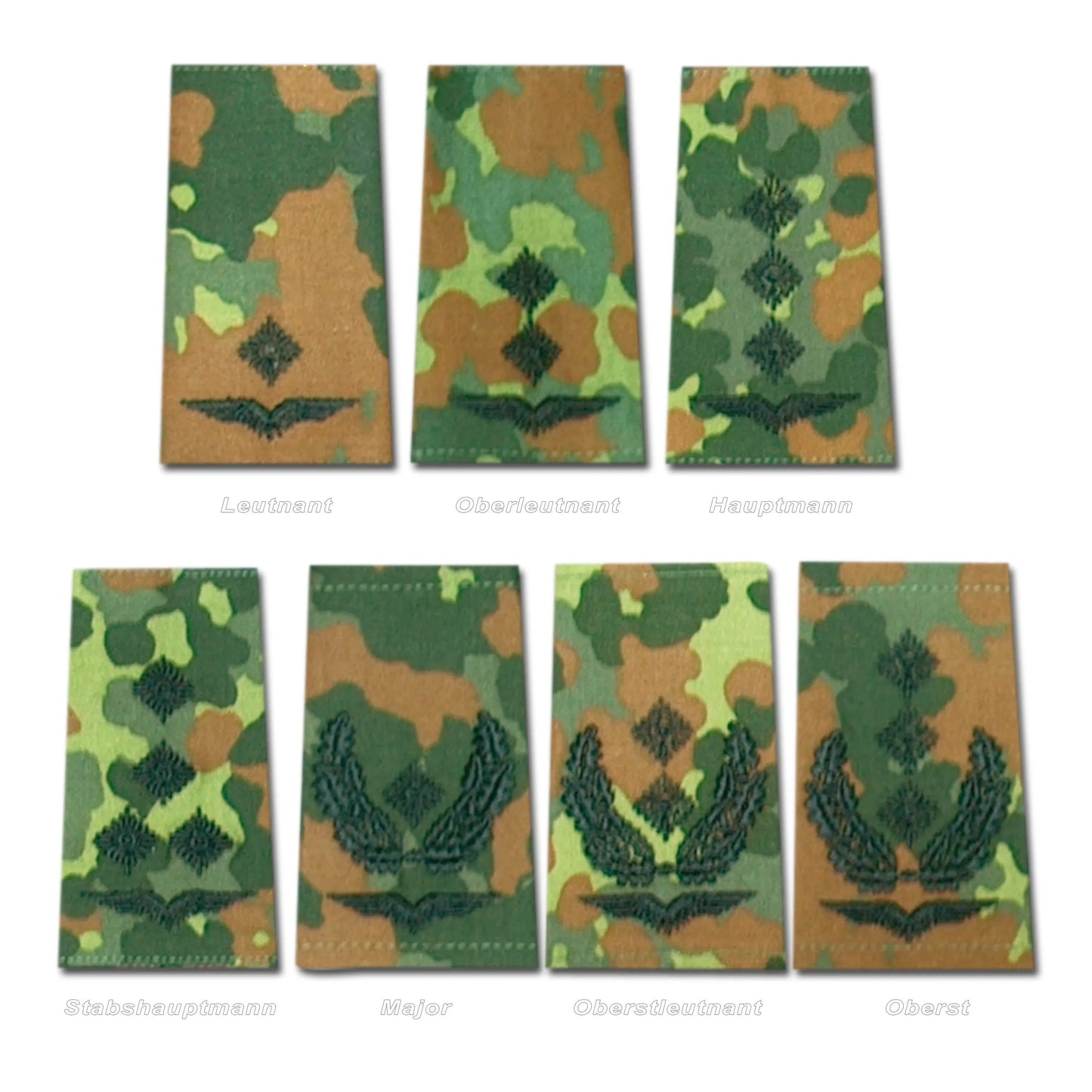 Diverse BW Rangabzeichen Luftwaffe Flecktarn - ASMC