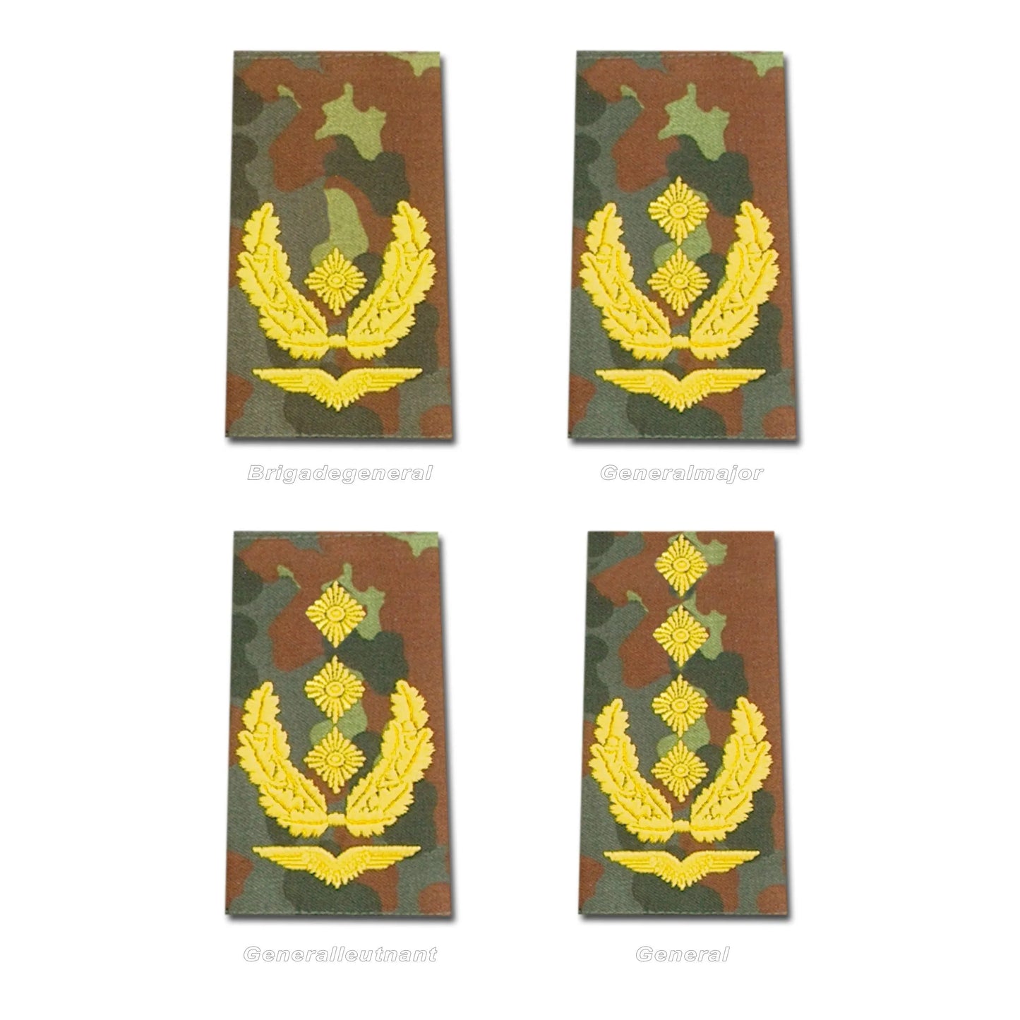 Diverse BW Rangabzeichen Luftwaffe Flecktarn - ASMC