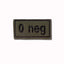 Unbekannt Abzeichen Bloodpatch 0 neg - ASMC